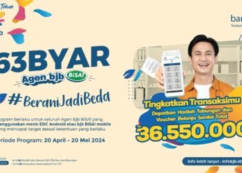 Sambut Momen Ulang Tahun ke-63, bank bjb Hadirkan Program Gebyar Agen bjb BiSA!