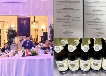 Isi Gelas Jamuan Makan Malam Prabowo-Macron Sempat Bikin Ramai, Seskab Teddy: Bukan Wine, Tidak Mengandung Alkohol