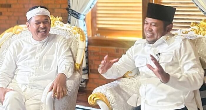 Gubernur Jawa Barat, Dedi Mulyadi (kiri) dan Gubernur Kalimantan Timur, Rudy Masud. (Instagram.com/@h.rudymasud)