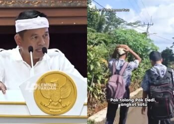 Viral Siswa Ngeluh Gegara Pergi Sekolah Jalan Kaki, Dedi Mulyadi: Jagoan Pantang Minta Bantuan