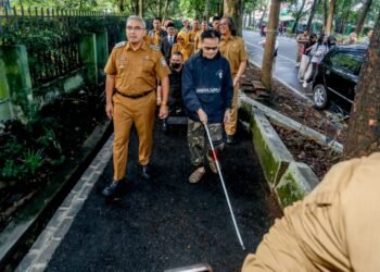 Trotoar Seputar Taman Lalu Lintas Jadi Laboratorium Ruang Publik, Lebih Ramah Disabilitas